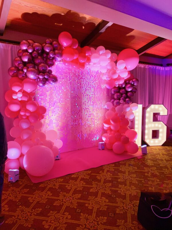 Pink Shimmer Wall 8x8 - Image 3