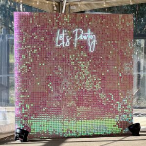 Pink Shimmer Wall 8x8