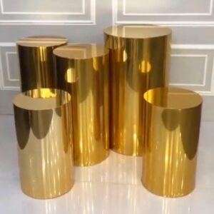 Gold Cylinder Plinth