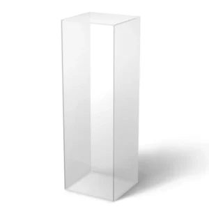 Clear Acrylic Square Column Plinth