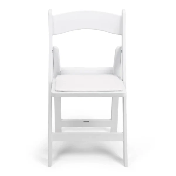 White Resin Folding Chair - Image 2