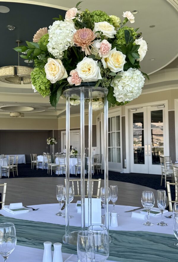 Clear Acrylic Centerpiece Stand 10" x 30" - Image 3
