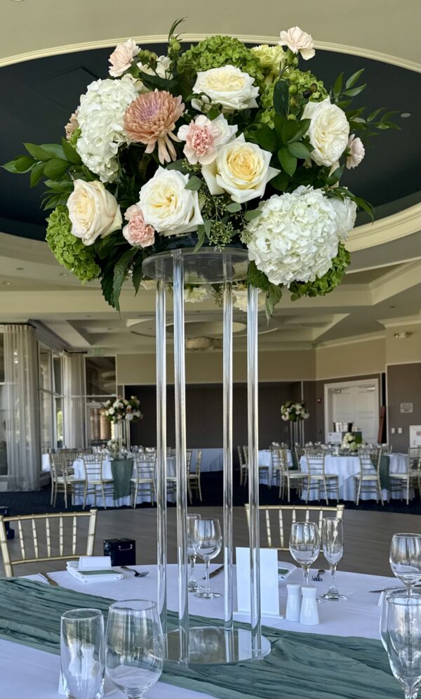 Clear Acrylic Centerpiece Stand 10" x 30"